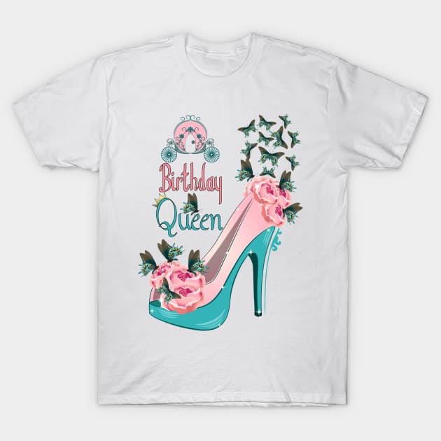 Birthday Queen T-Shirt by Designoholic